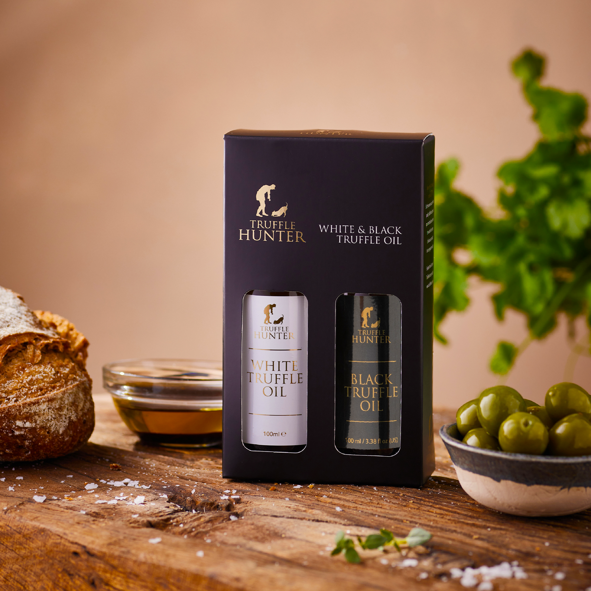 TruffleHunter English Black & White Truffle Oil Set Martinique