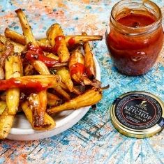 Parsnip Fries with Truffle Ketchup
